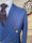 Double Breasted Royal Blue Cold Wool Blazer Jacket