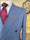 Costume Croisé Bleu Océan Laine Froide