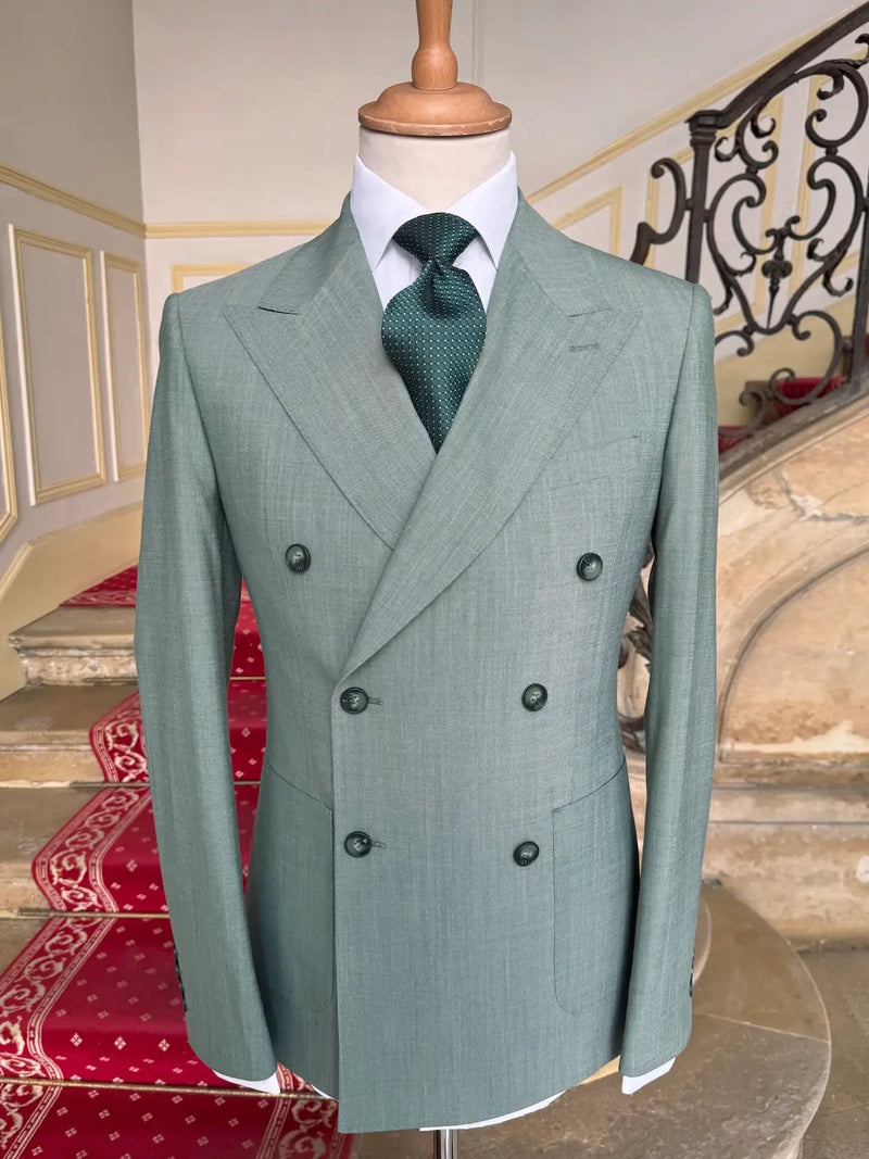 Costume Croisé Vert D'eau MIAMI