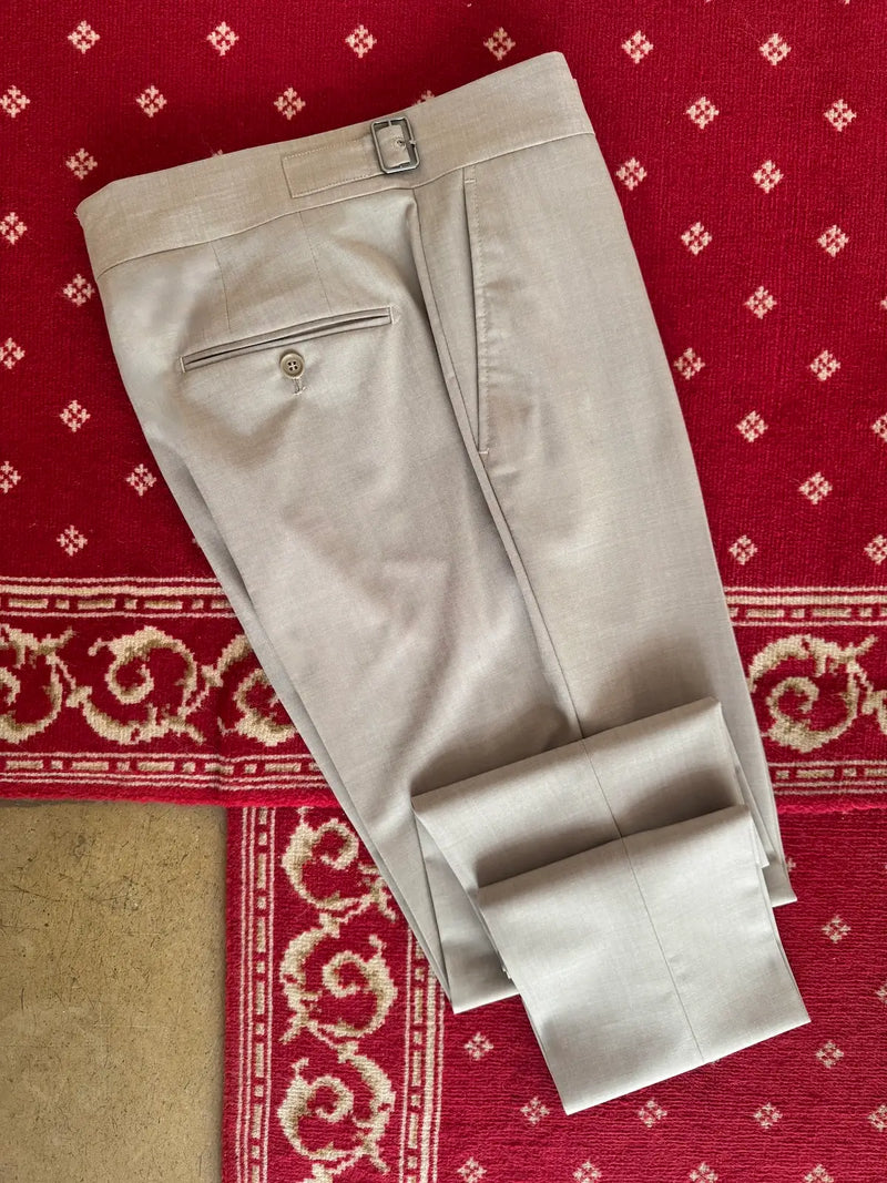 Beige Fil à Fil SABLE Pants